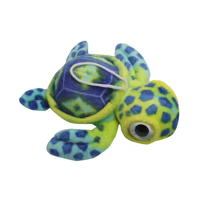 Juguete De Peluche Realista De Tortuga Marina Colgante De Llavero Animal Suave Y Bonito Para Niños Regalo Muñeco De Algodón Relleno Para Coche Y Bolso - 1