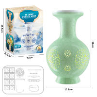 Vaso De Flores En Puzzzle De Porcelana Diseño 3D DIY Juguete Educativo Decoración De Casa Regalo Cálido Para Adultos - details 7