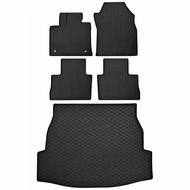 Alfombra protector maletero + alfombrillas de goma a medida TOYOTA RAV4 desde 2019- - 1