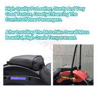 Almohadilla De Asiento Trasero Para Motocicleta Piel De Cuero Para Harley Davidson Softail Estándar FXST Street Bob 114 FXBBS 18-24 Negro Impermeable Fácil Instalación Clase Superior - details 4