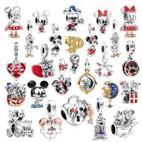 Nuevos Pendientes De Serie De Dibujos Animados Mickey Y Minnie Para Hombres Y Mujeres Joyería Clásica Para Fiestas Regalos De Moda Hechos De Cobre Y Circonita AAAAA - details 3