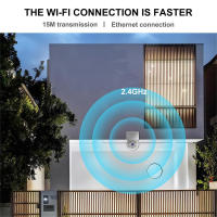 Cámara WiFi Exterior TALLPOWER C48, HD 2K 4MP, Visión Nocturna, Rotación Horizontal y Vertical de 360°, Detección de Movimiento, Impermeable IP65, Audio Bidireccional, Aplicación Tuya/Smart Life - 1 Unidad Blanca, Enchufe UE - details 6