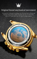 Reloj Mecánico Para Hombre OLEVS 6638 Con Correa De Acero Inoxidable Resistente Al Agua Y Luminoso Estilo De Lujo Fashion - details 9