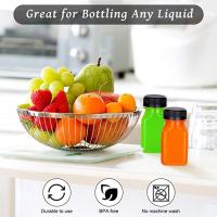 4 Pcs Botellas De Jugos De Plástico Nuevas 120ML/150ML Transparentes Lids Anti-Robo Contenedores De Bebida Vacíos Cuadrados Para Leche - details 0