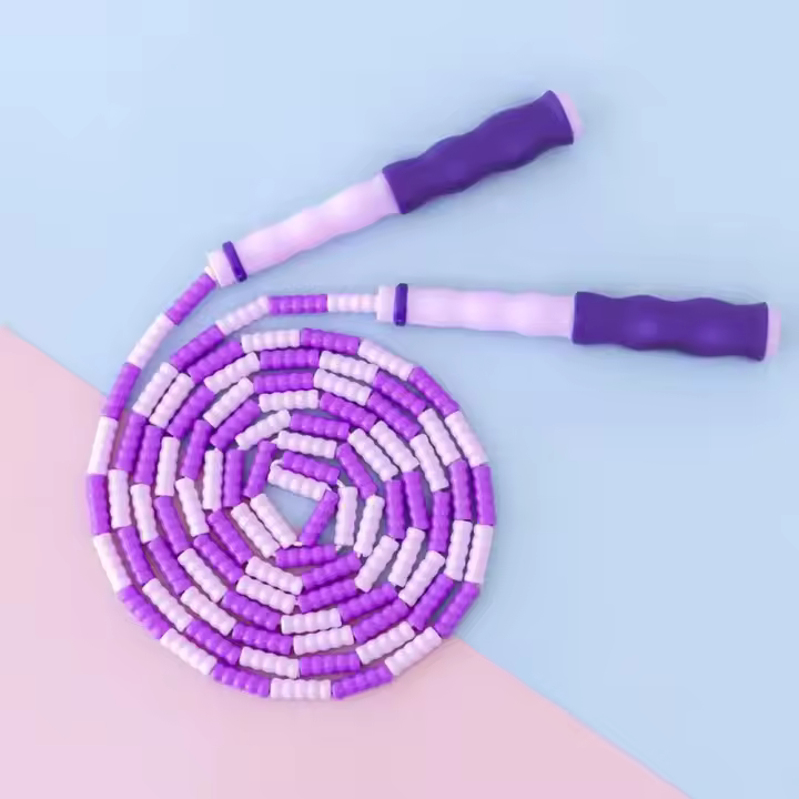 Cuerda De Saltar De Fitness Ajustable Profesional Para Adultos Y Niños Con Bola Suave Antideslizante Para Ejercicio De Pérdida De Peso Entrenamiento Cardiovascular - 1