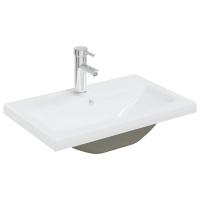 vidaXL Set muebles de baño 2 piezas madera contrachapada gris hormigón - details 3