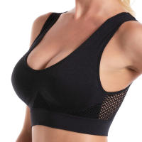 Sujetador Deportivo Para Mujer Talla Extra Grande Hasta 6XL Algodón Transpirable Shockproof Para Gimnasio Running Yoga - details 2