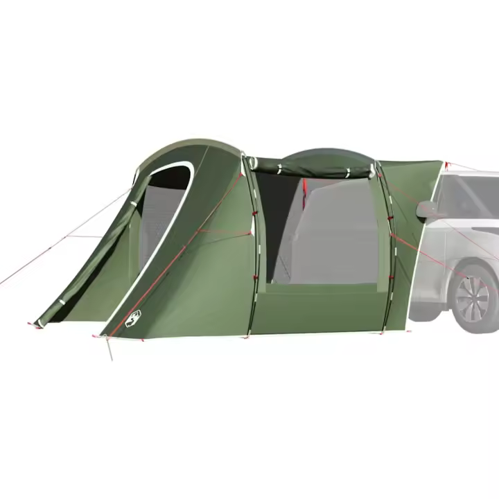 vidaXL Carpa para coche impermeable en color Verde/Azul - 1