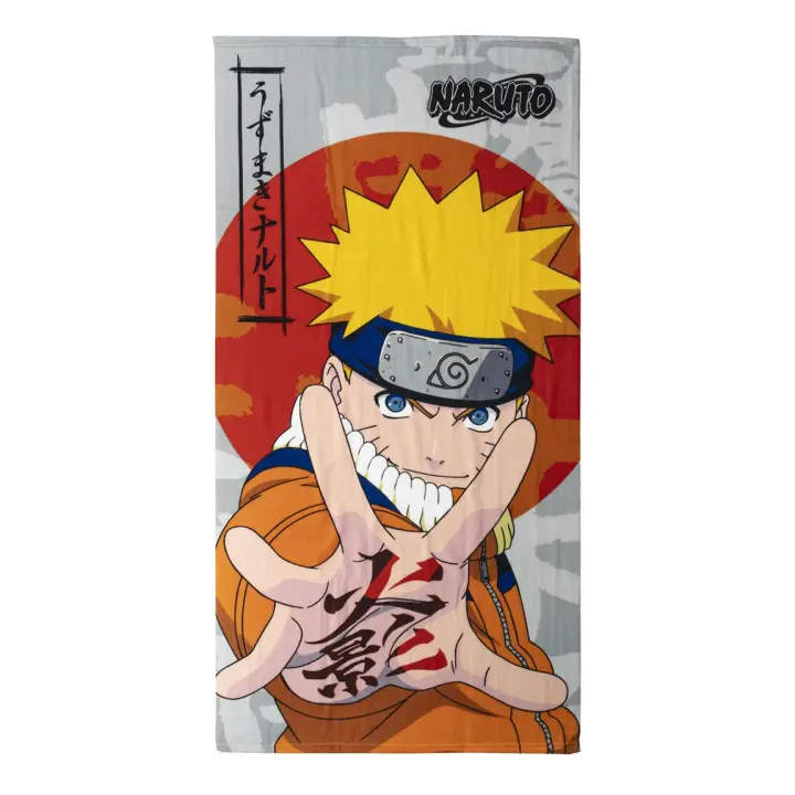 Toalla Infantil de Naruto - Multicolor - 70x140cm - Producto Original Diseñado en España (CERDÁ LIFE'S LITTLE MOMENTS) - Licencia Toei Animation - 1
