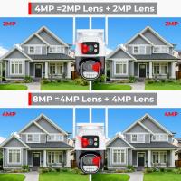 Cámara De Seguridad BESDER 8MP PTZ Wifi Exterior Visión Nocturna Doble Pantalla Detección De Humanos CCTV IP Protección 4MP - details 1