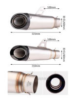 Escape De Escape Proyect Para Motocicleta Universal 51mm 60mm Con DB Killer Para Honda YZF R6 R3 R25 MT07 MT09 Z400 Z900 Z650 MT03 Material Inoxidable - details 1
