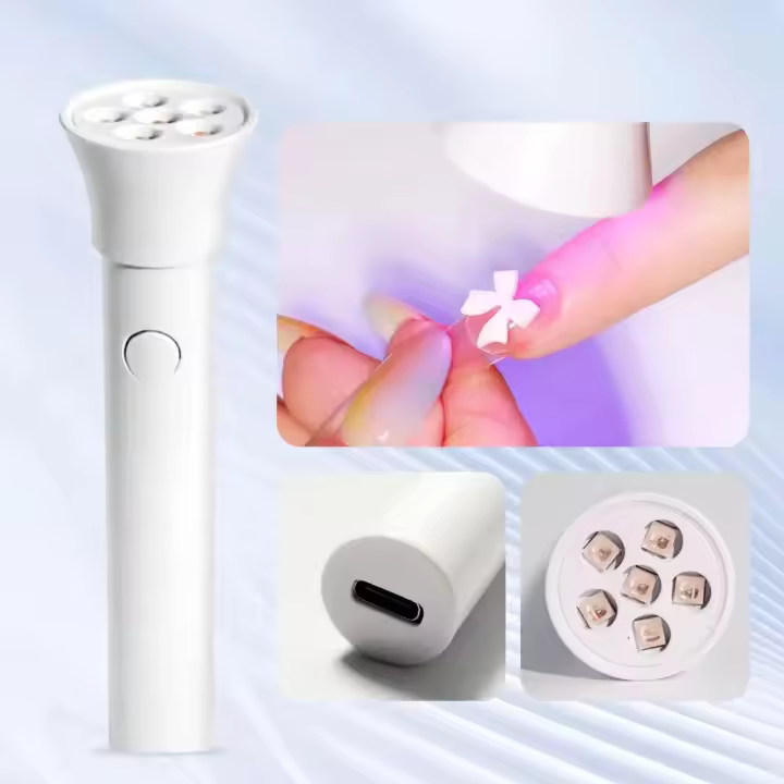 Secador De Uñas LED UV RecargableLinterna De Lámpara UV Para Secado De Polvos De Uñas Herramientas Para Salón De Belleza Y Uso Doméstico - 1