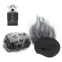1Pc Cubierta De Espuma Para Micrófono ZOOM H5 H6 Protector De Viento De Peluche Accesorio Para Grabadora De Sonido - details 0
