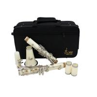 Clarinetes SLADE Bb Blanco Profesionales Con 17 Teclas Madera Bakelite Instrumento De Viento Tenor Con Caja Y Accesorios - details 0