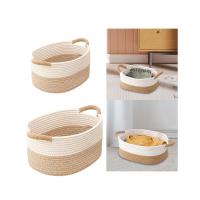 Cesta De Alambre Tejida Para Organizar Cesta De Almacenamiento Multifuncional Para Juguetes Y Libros Para Escritorio Nursery Oficina Baño - details 3