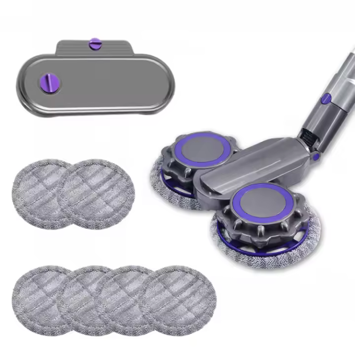 Cabezal de cepillo para mopa de suelo para cepillo giratorio de turbina eléctrico V12 Slim con cerdas suaves para suelos duros de parquet (no compatible con la versión estándar) - 1