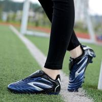 Zapatos De Fútbol Para Hombres Nuevos De Cuero Alto Top Training Cleats Deportivas Respirables Talla True Flywire PU Para Principiantes Outdoor Lawn - details 13