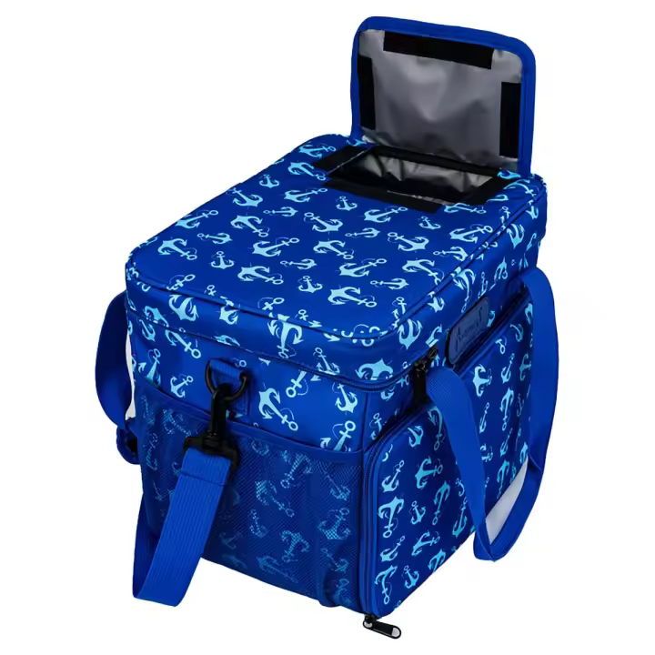 Anemoss Bolsa nevera isotérmica azul 18,5L aluminio y poliéster oxford - 1