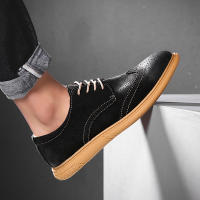 Zapatos De Cuero Genuino Para Hombre Zapatos De Negocios Retro Zapatos Formales Talla Grande De Alta Calidad Zapatos Casuales Con Diseño De Brogues - details 16