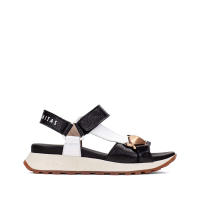 HISPANITAS  SANDALIA PIEL BLACK WHITE - details 0