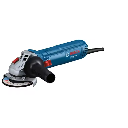 Bosch Professional amoladora angular con cable GWS 12-115 (Ø del disco: 115 mm, potencia 1200 W, prot. contra re arranque, incl. caperuza protectora, tuerca apriete, llave brida, empuñadura auxiliar) - 1