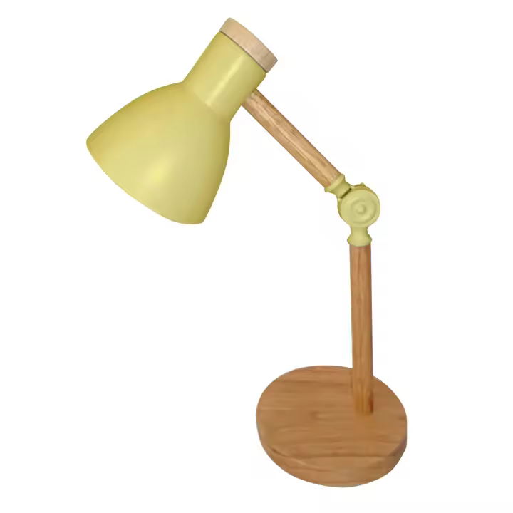 Lámpara de Escritorio TEACHER BEL AIR HOME - Diseño Moderno y Elegante - Altura Ajustable - Madera y Metal - 47 Cm - 1