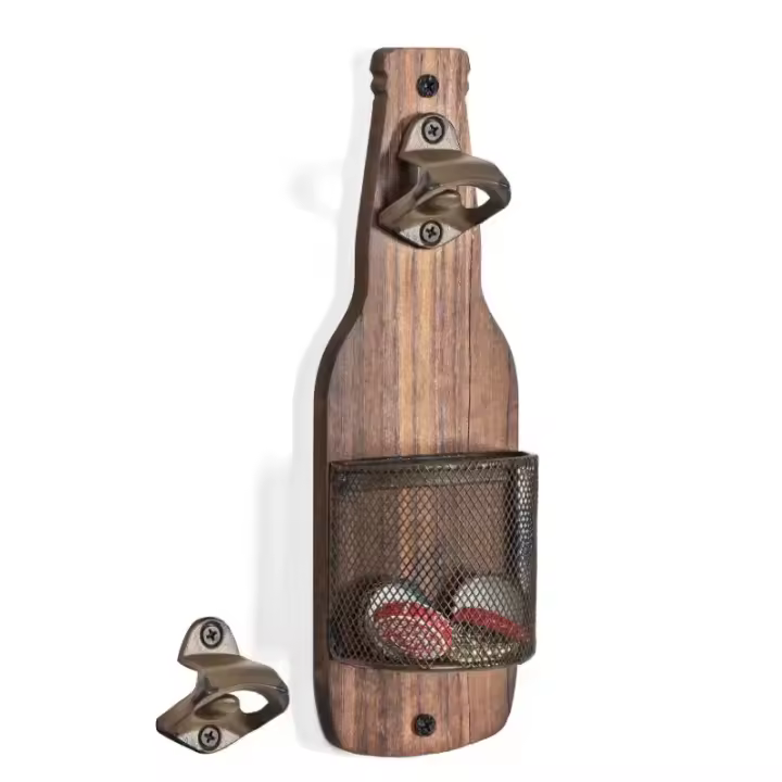 Nueva 2025 Abrebotellas Multifuncional De Estilo Industrial 1PC Colgante Decorativo Para Barra De Catering Soporte De Pared - 1