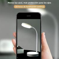 Lámpara De Escritorio LED Flexible Con 3 Niveles De Regulación De Brillo USB Iluminación Cálida/Blanca Para Lectura Y Estudio En Oficina Y Hogar - details 6
