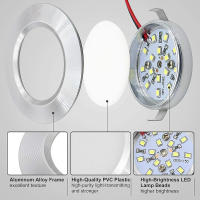 Spotlight LED Revestido De Túnel 12V Con Driver AC110~220V Luz Baja Para Armario De Caravana Y Vehículo Luz De Espejo - details 4