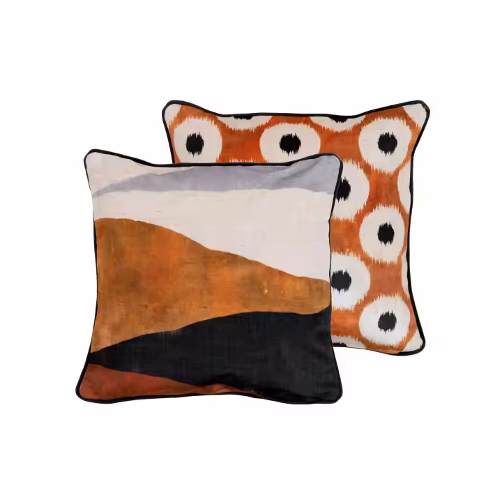 Adda Home Cojín Velvet Desierto Círculos 45x13x45 Cm Decorativo y Duradero - 1