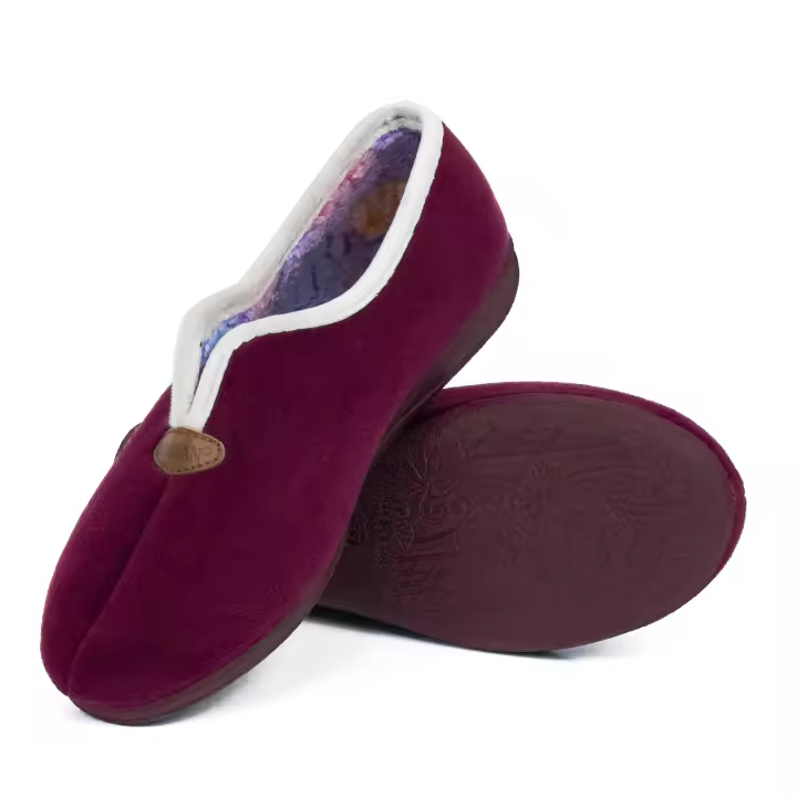 Zapatillas de Casa Mujer Invierno Cómodas, Zapatos Suapel Tacón Cuña y Punta Cerrada Multicolor, Suela Caucho Talla 35-41 HECHO EN ESPAÑA - 1