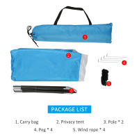 Carpa Portátil De Playa Con Ducha Y Baño Privacidad Para Camping Al Aire Libre Refugio Contra El Sol Y La Lluvia Con Ventana Canvas Four-season - details 6