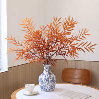 1PC Flor Artificial De Otoño Larga Con Hojas De Bambú En Silicona Decoración De Boda Arte Floral Para Hotel Y Estudio - details 1