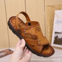 Sandalias De Playa Para Hombre Verano Antideslizantes Transpirables Y Cómodas Zapatillas De Agua Casual Con Cierre SLIP-ON Material Superior Sintético Suela De Goma - details 2