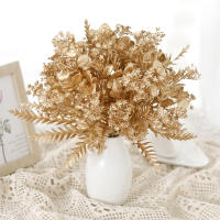 Plantas Artificiales De Eucalipto En Vaso Para Decoración De Hogar Flores Falsas Para Boda Accesorios De Jardín Navidad Nueva Year - details 0