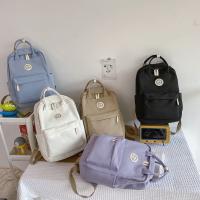 Mochila escolar portátil para adolescentes, bolsa de viaje de negocios, resistente al agua, de nailon, color negro, para mujer - details 1