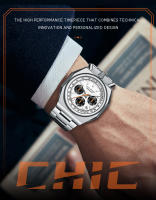 Reloj De Cuarzo Para Hombre MINI FOCUS Multifuncional De Moda Con Calendario Y Manos Luminosas En Acero Inoxidable Resistente Al Choque Y Al Agua - details 3