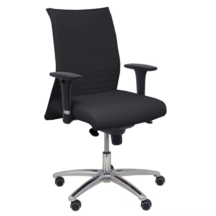 Sillón de Dirección Ergonómico Piqueras Y Crespo, Similpiel Negro Hasta 160 Kg - 1