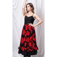 Susana Escribano Falda Profesional de Lunares Sevillana Flamenca con Goma Elástica en Cintura - details 6