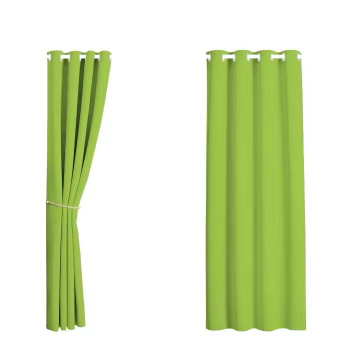 2-Pack Cortinas Impermeables Para Exteriores Con Tope De Grommets Ideal Para Decoración De Dormitorio Sala De Estar Porche Y Pergola - 1
