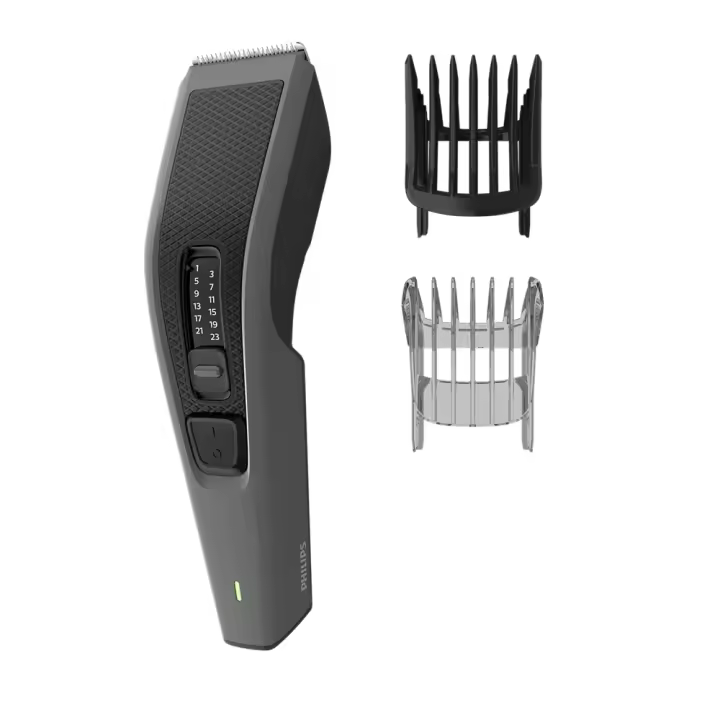 PHILIPS HC3525/15 Cortapelos Hairclipper series 3000, 13 Posiciones,  2 Peines,  45 minutos de uso,  8 horas de Carga, color Negro - 1