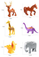 Juguetes Educativos De Bloques Grandes Para Niños Animal Set De Accesorios Con Conejo Pescado Oso Pollo Cerdo Pato Perro Gato Caballo Vaca Oveja Regalos - details 1