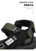Par De Zapatos Casuales Para Hombre Moda Verano Resistente Al Desgaste Sandalias Deportivas Trendy Para Playa Y Uso Diario Talla Unida Material Superior De Tela Y Suela EVA - details 5