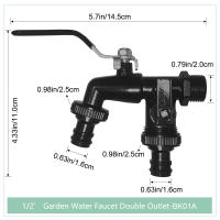 Válvula De Ball De Bronce Para Jardín Con Manija De Accionamiento Fácil Taps De Riego Con Conector Hilo Exterior E Interior - details 0
