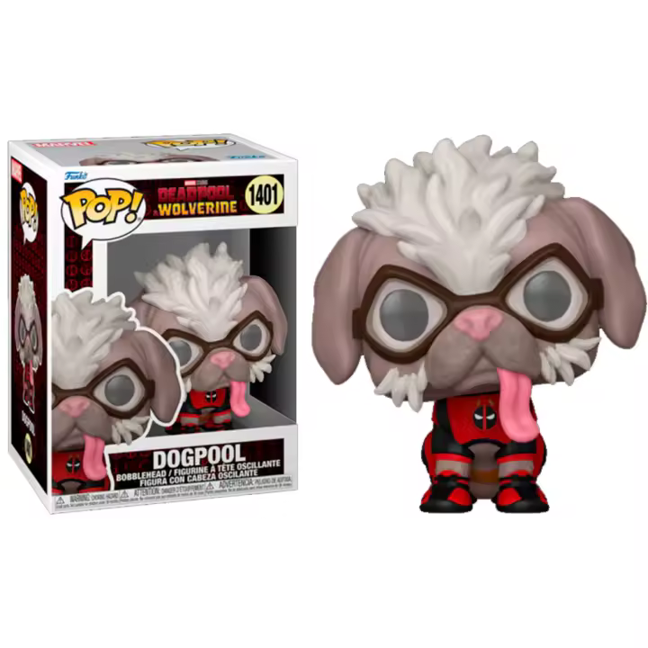 Funko Deadpool  Dogpool 2024 Ryan Reynolds Deadpool and Wolverine Lobezno Marvel Comics Funko Pop 1401 Masacre - 1