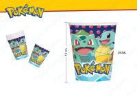ZIRIZON - Vajilla de Cartón para Fiesta Pokémon 8 Invitados con platos de cartón, vasos y servilletas , vajilla compostables, biodegradables,vajilla de fiesta de cumpleaños - details 2