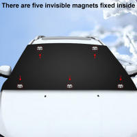 Cubierta De Nieve Para Coche Con Magnets Protector De Parabrisas Impermeable Para Invierno Cubierta De Sol De Tela Acolchada Cubierta De Ventanas Del Coche - details 0