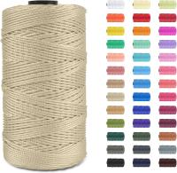 Hilo De Crocheteado De Seda De Hielo Polipropileno Multicolor Para Tejer Gorros Y Bolsos 1.5mm 200m DIY Artesanía - details 0