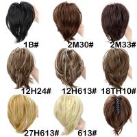Extension De Cabello Sintético H&STAR Pony Cola Recta Pequeña Accesorios Para El Cabello Clip Para Mujeres Pieza Única - details 1