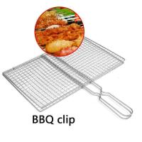 Cesta De Barbacoa Red Grill BBQ Para Carne Pescado Vegetales Resistentes Al Calor Hierro Electroplated Color Plateado - details 0